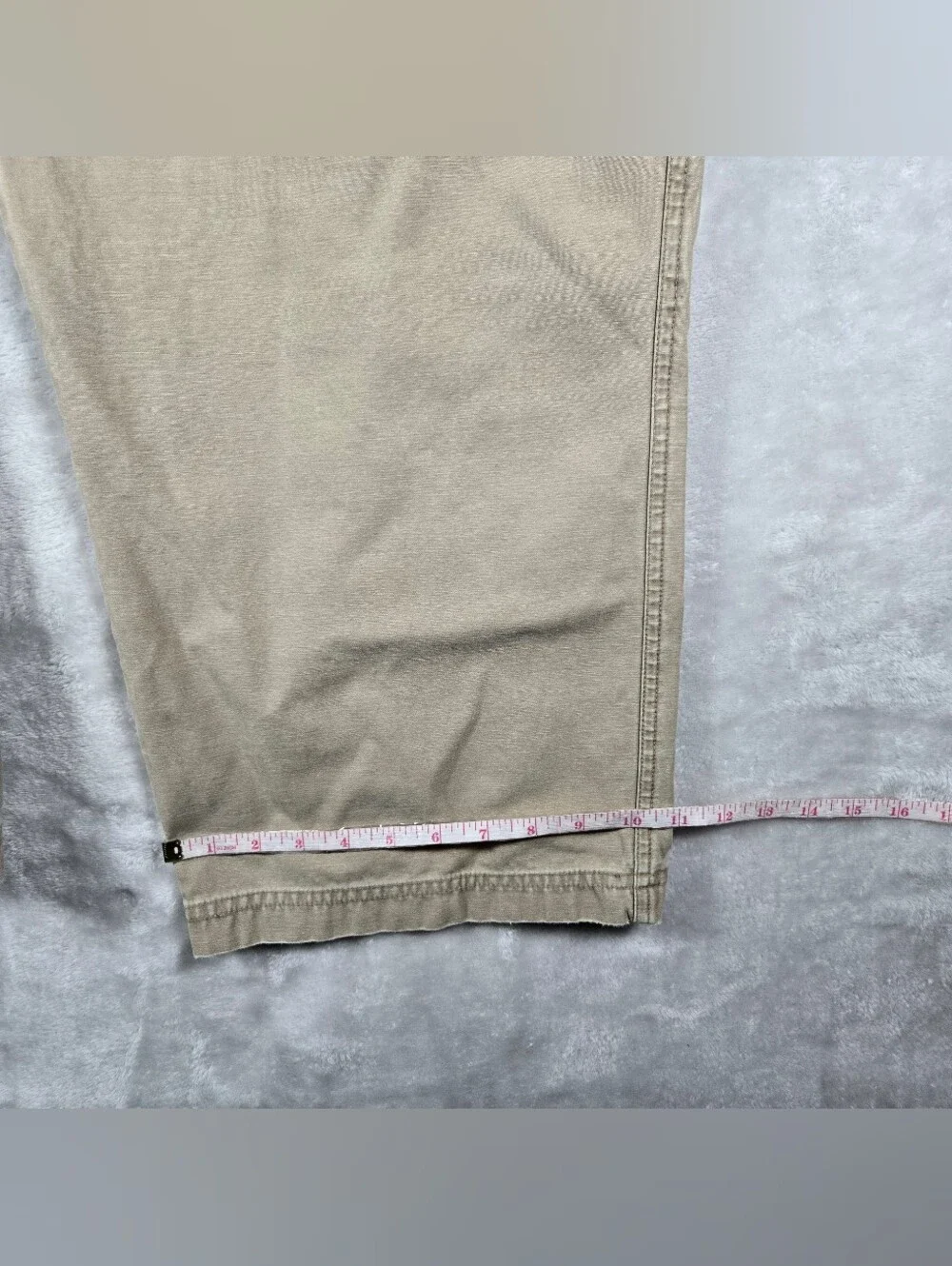 Anchor Blue Big Baggy Cargo Pants Mens Size 38x30 Khaki Loose Skater Vintage Y2K